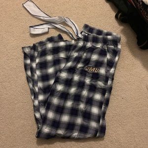 JMU flannel pajama pants